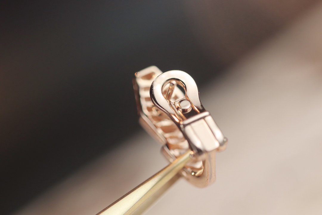 [Kismet Jewels ]SERPENT PINK GOLD DIAMOND EARRINGS
