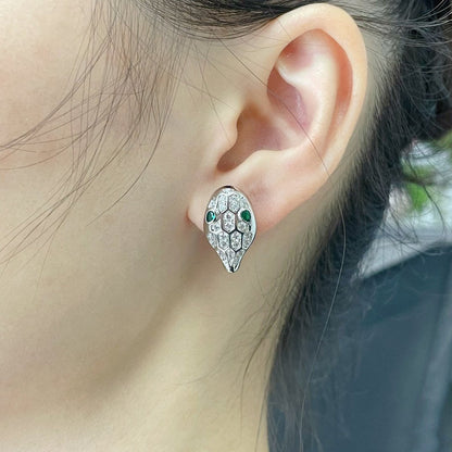 [Kismet Jewels ]SERPENT DIAMOND STUD EARRINGS