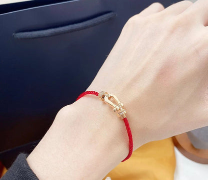 [Kismet Jewels ]FORCE 10 HALF DIAMOND PINK GOLD RED CORDERI LARGE AND MEDIUM MODEL