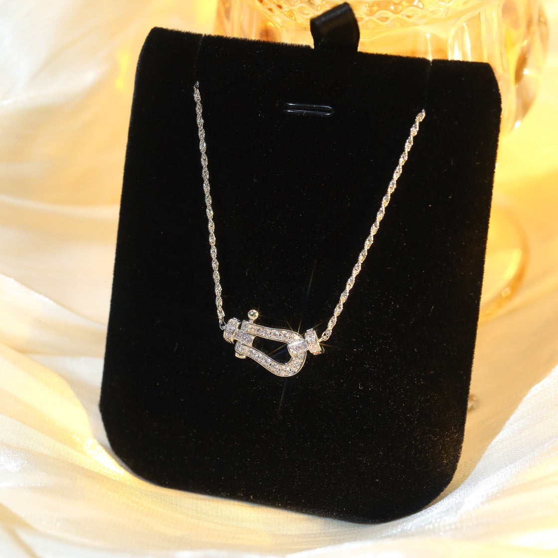 [Kismet Jewels ]FORCE 10 DIAMOND SILVER NECKLACE MINI MODEL
