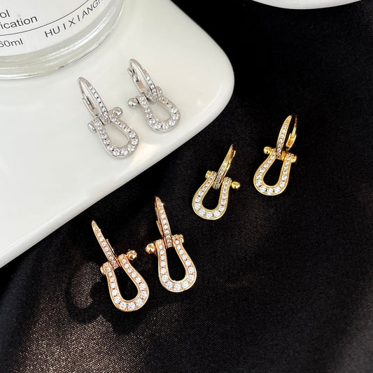 [Kismet Jewels ]FORCE 10 FULL DIAMOND DROP EARRINGS MEDIUM MODEL