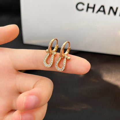 [Kismet Jewels ]FORCE 10 FULL DIAMOND DROP EARRINGS MEDIUM MODEL