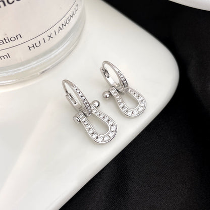 [Kismet Jewels ]FORCE 10 FULL DIAMOND DROP EARRINGS MEDIUM MODEL