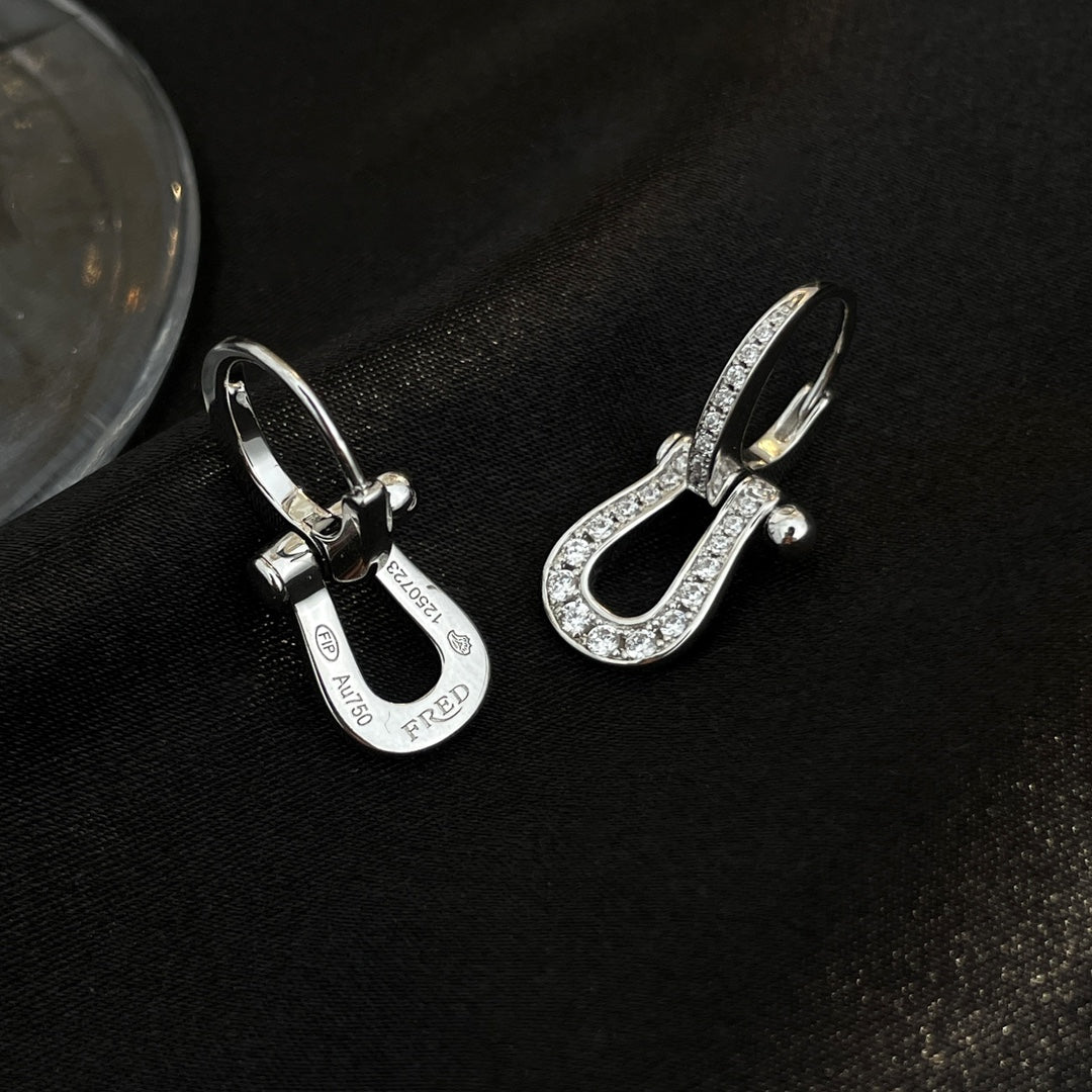 [Kismet Jewels ]FORCE 10 FULL DIAMOND DROP EARRINGS MEDIUM MODEL