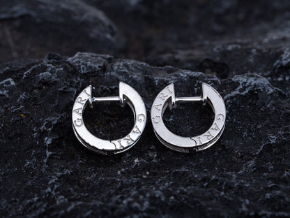 [Kismet Jewels ]ZERO 1 MINI SILVER DIAMOND EARRINGS