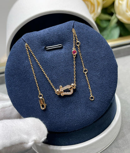 [Kismet Jewels ]FORCE 10 DIAMOND PINK GOLD NECKLACE