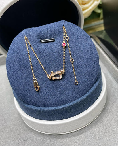[Kismet Jewels ]FORCE 10 DIAMOND PINK GOLD NECKLACE