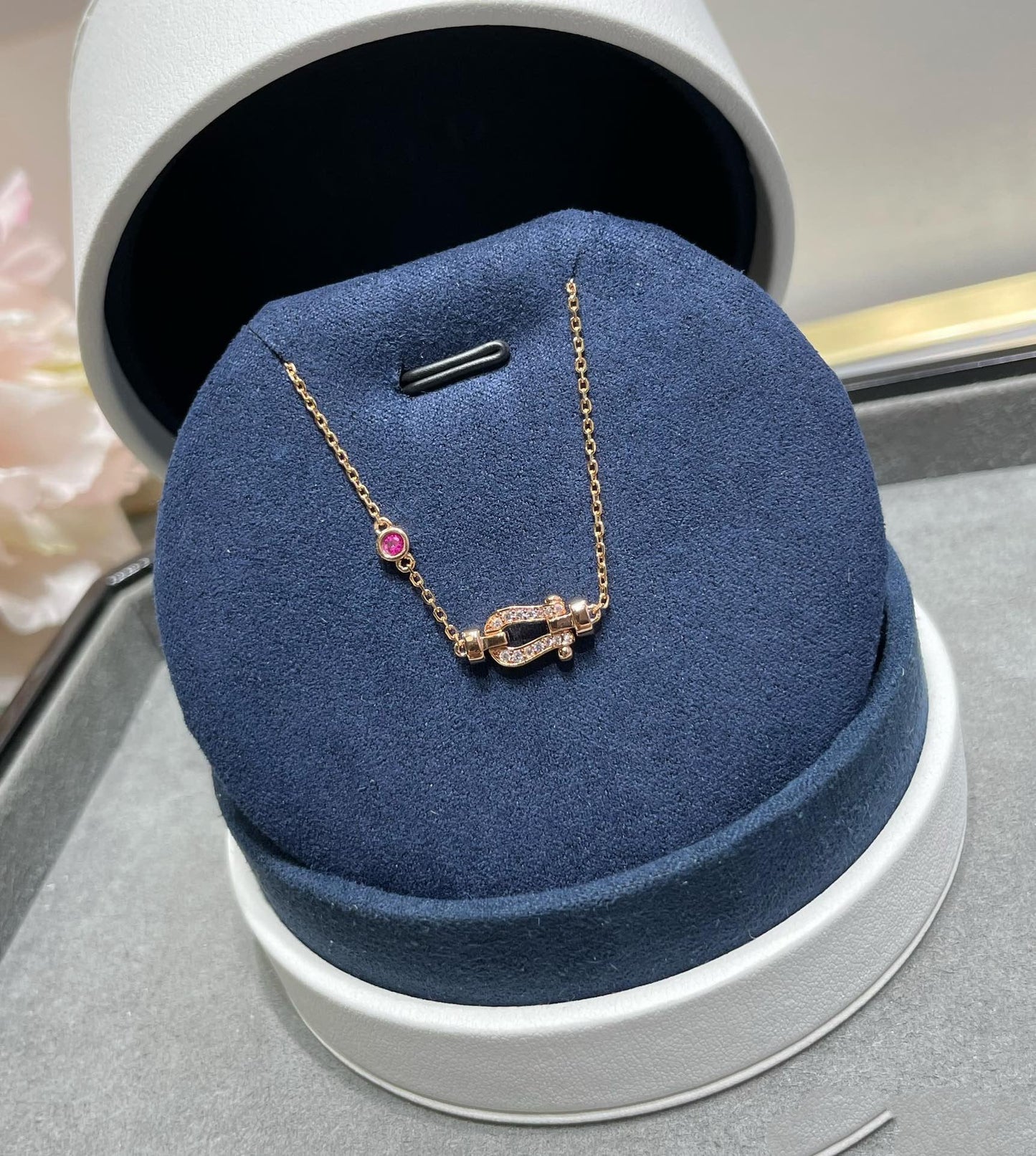 [Kismet Jewels ]FORCE 10 DIAMOND CHAIN LINK PINK GOLD BRACELET