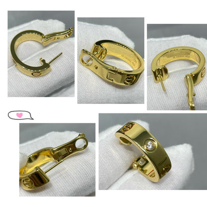 [Kismet Jewels ]LOVE 5.5MM 1 DIAMOND EARRINGS
