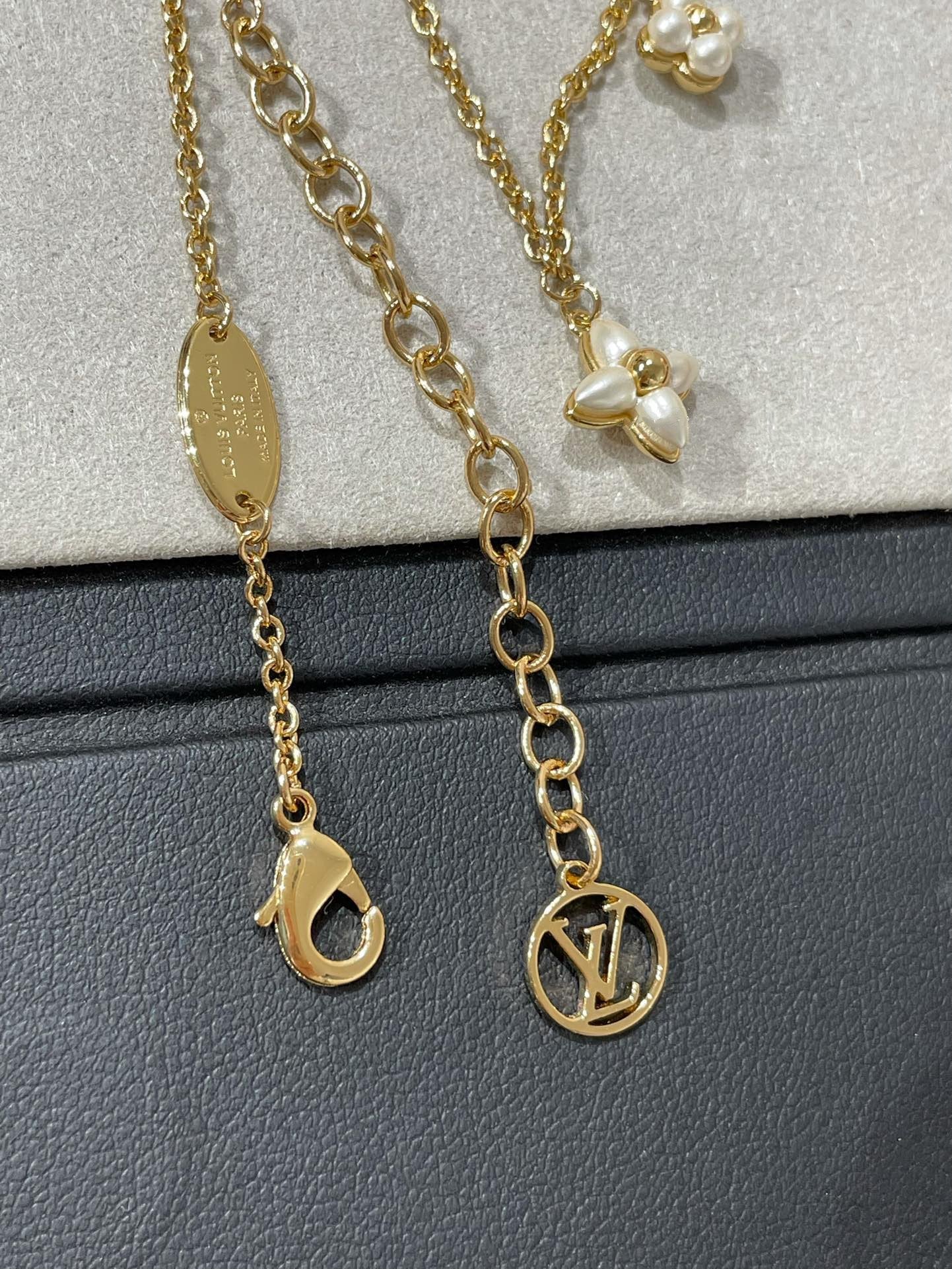 [Kismet Jewels ]FLOWERGRAM GOLD MOP DOUBLE ROW NECKLACE