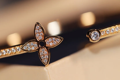 [Kismet Jewels ]IDYLLE GOLD OPEN BRACELET DIAMOND PAVED
