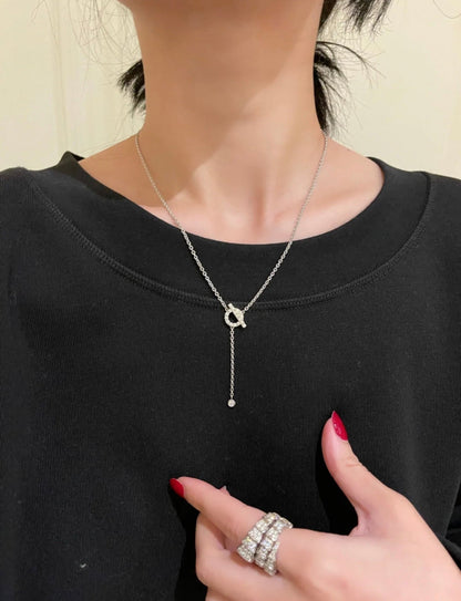 [Kismet Jewels ]FINESSE SILVER DIAMOND NECKLACE