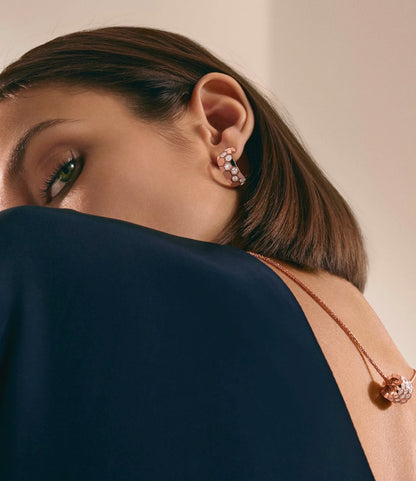 [Kismet Jewels ]BEE LOVE DIAMOND HOOP EARRINGS