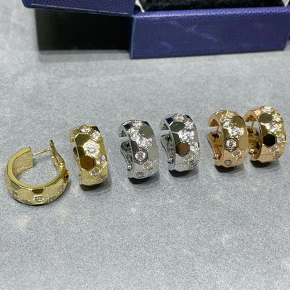 [Kismet Jewels ]BEE LOVE DIAMOND HOOP EARRINGS