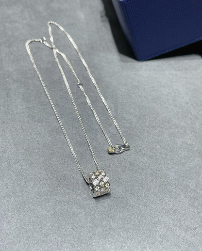 [Kismet Jewels ]BEE LOVE DIAMOND PAVED 3 ROW NECKLACE