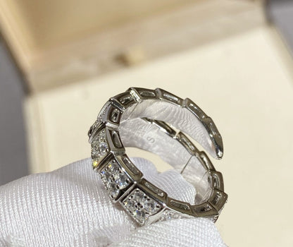[Kismet Jewels ]SERPENTI RING SILVER DIAMOND PAVED