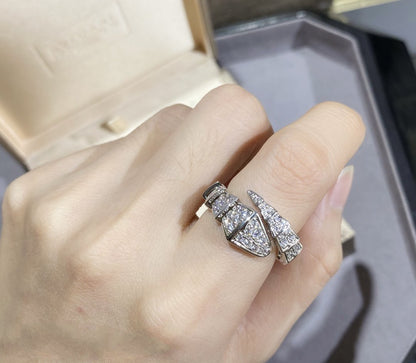[Kismet Jewels ]SERPENTI LARGE RING SILVER DIAMOND PAVED