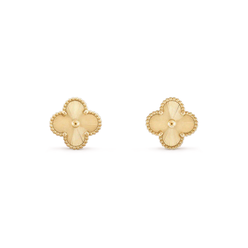 [Kismet Jewels ]CLOVER MINI 9.5MM LASER EARRINGS