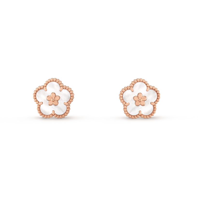 [Kismet Jewels ]LUCKY PINK GOLD WHITE MOP EARRINGS