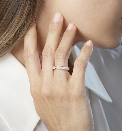 [Kismet Jewels ]ALLIANCE LIENS VIDENCE PAVED DIAMOND 4MM RING