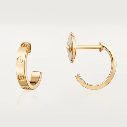 [Kismet Jewels ]LOVE EARRINGS 2.65MM PINK GOLD
