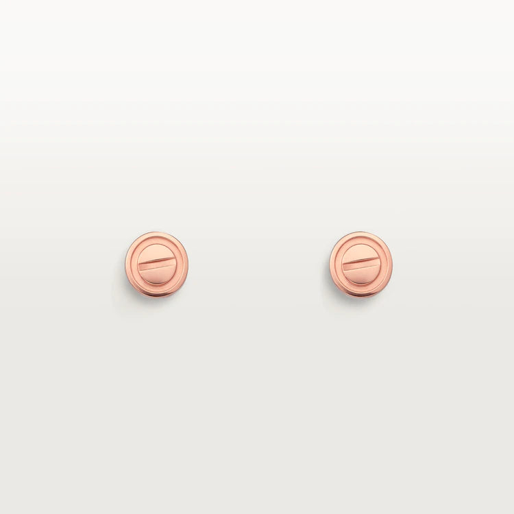 [Kismet Jewels ]LOVE EARRINGS PINK GOLD 10MM