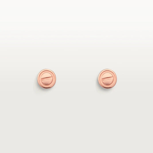 [Kismet Jewels ]LOVE EARRINGS PINK GOLD 10MM