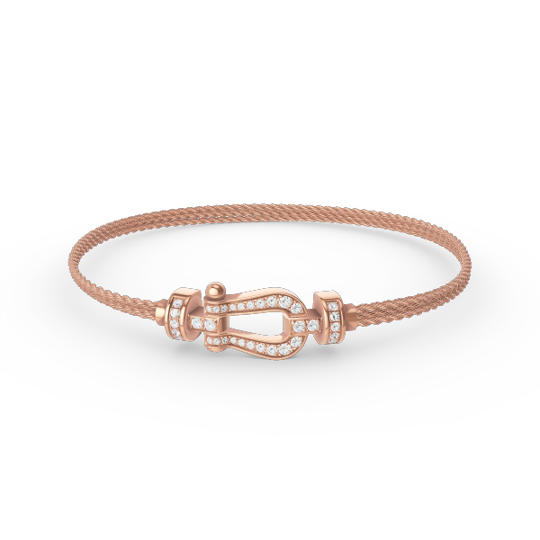 [Kismet Jewels ]FORCE SMALL HORSESHOE  DIAMOND CHAIN ROPE BRACELET