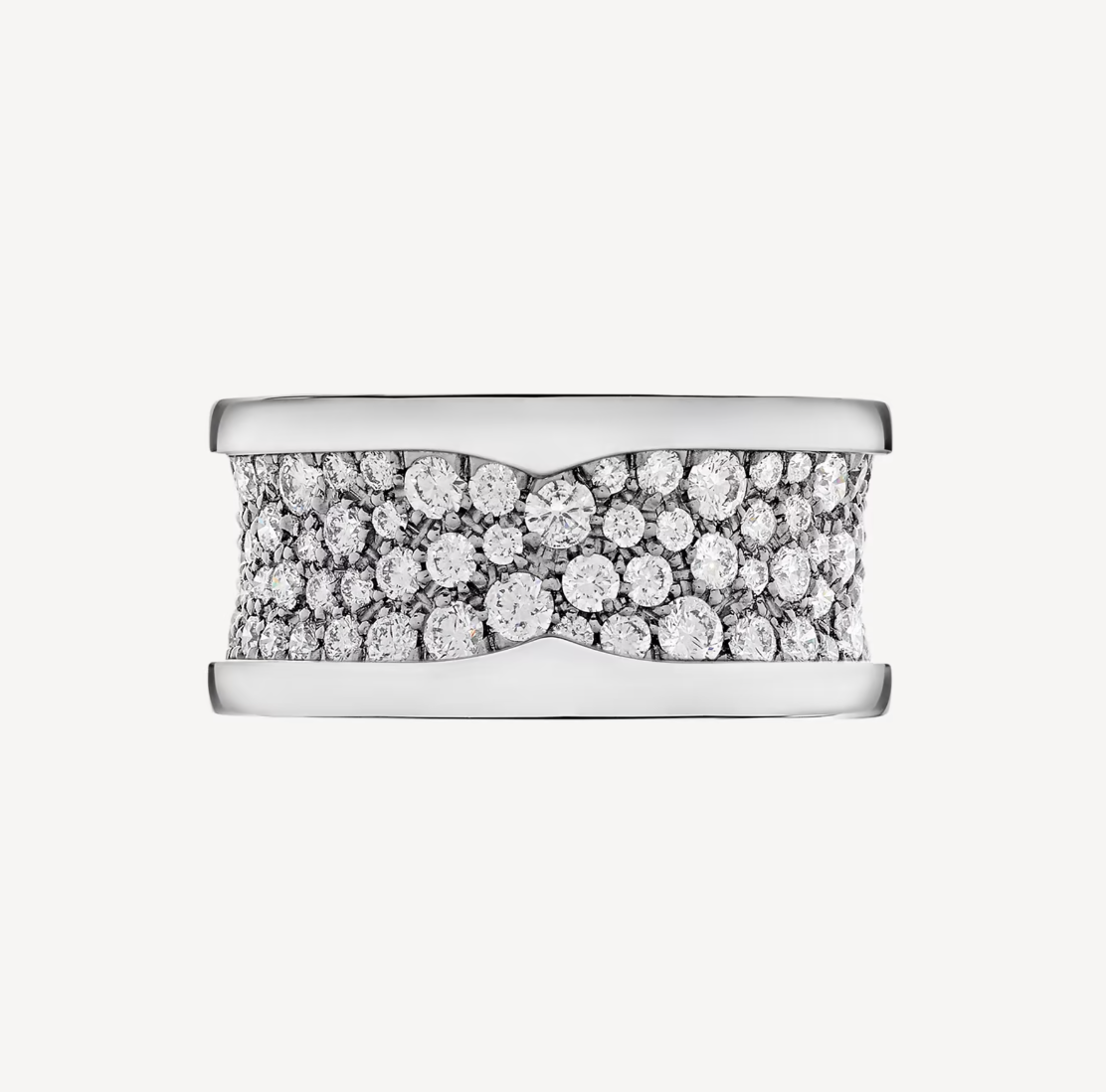 [Kismet Jewels ]ZERO 1 WITH PAVED DIAMONDS ON THE SPIRAL RING