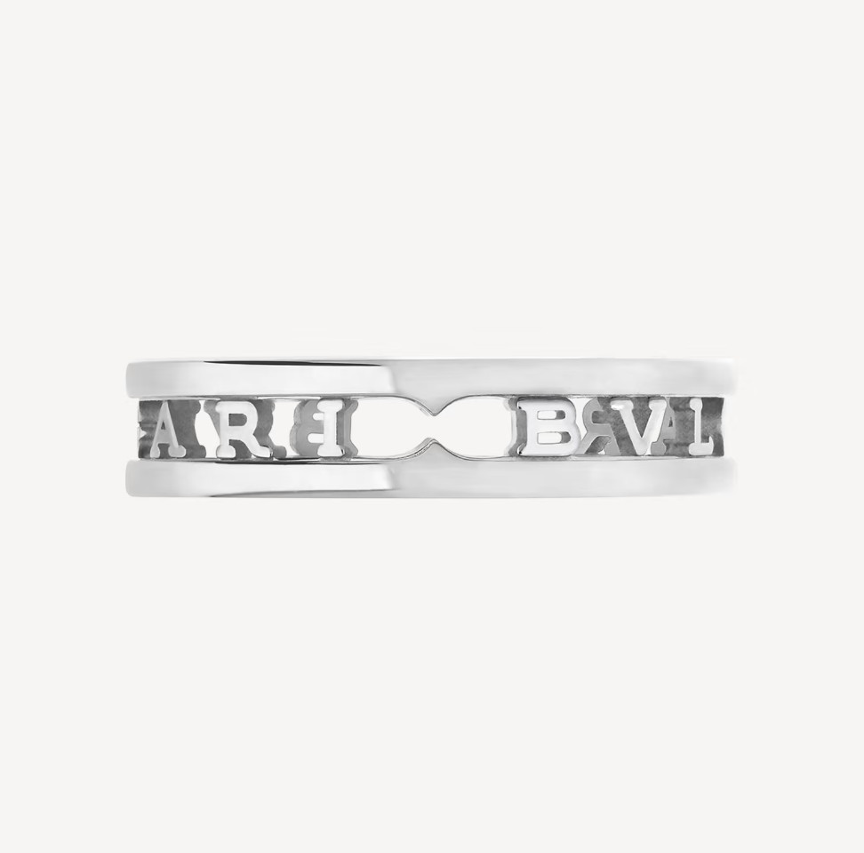 [Kismet Jewels ]ZERO 1 ONE-BAND WITH OPENWORK LOGO SPIRAL RING