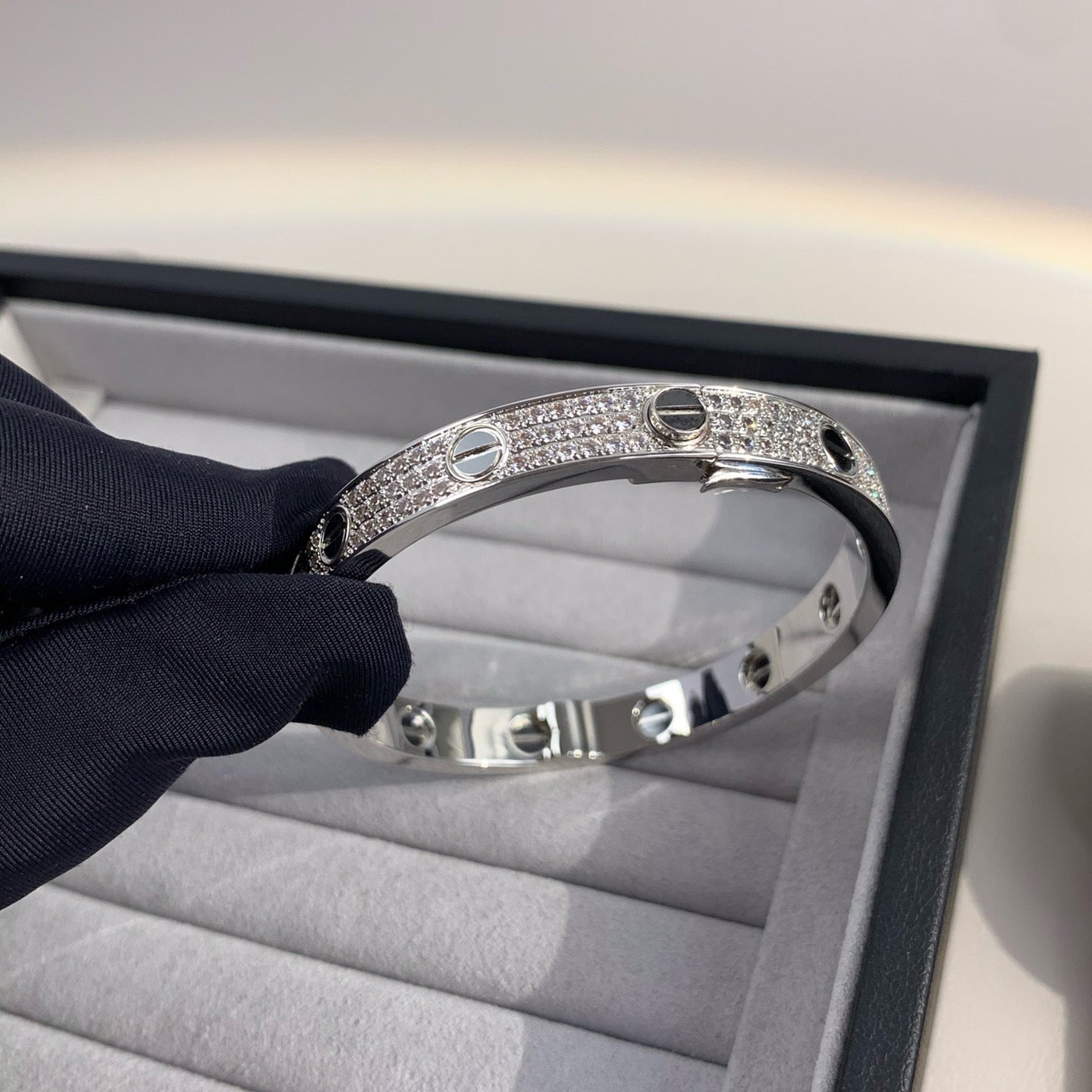 [Kismet Jewels ]LOVE BRACELET 6.1MM DIAMOND-PAVED CERAMIC