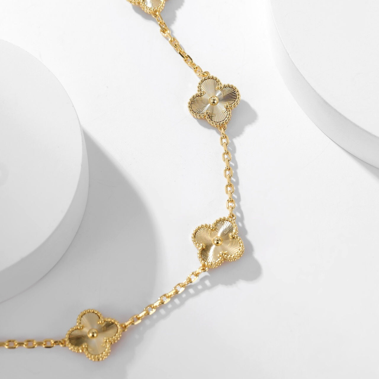 [Kismet Jewels ]CLOVER 10 MOTIFS LASER NECKLACE