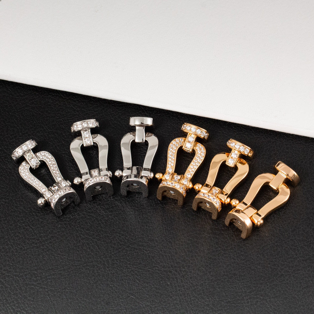 [Kismet Jewels ]FORCE LARGE HORSESHOE HALF DIAMOND BRACELET GOLD