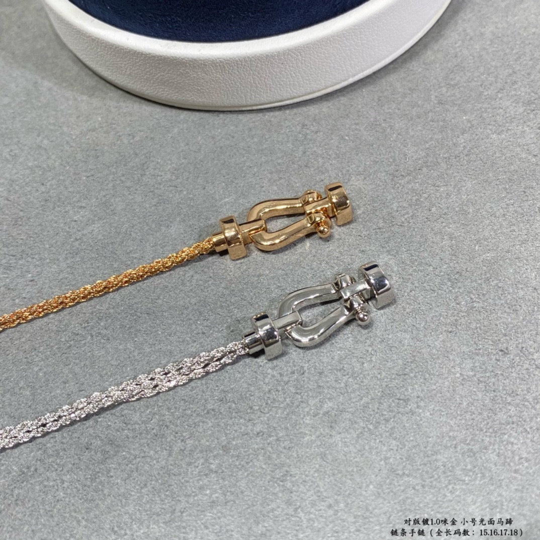 [Kismet Jewels ]FORCE SMALL HORSESHOE  DIAMOND CHAIN ROPE BRACELET