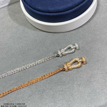 [Kismet Jewels ]FORCE SMALL HORSESHOE  DIAMOND CHAIN ROPE BRACELET