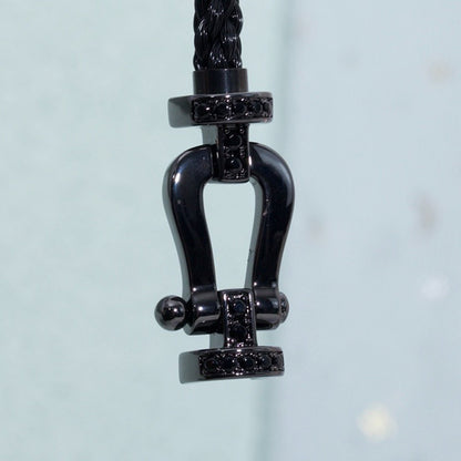 [Kismet Jewels ]FORCE LARGE SERIES HORSESHOE BLACK SAMURAI BRACELET
