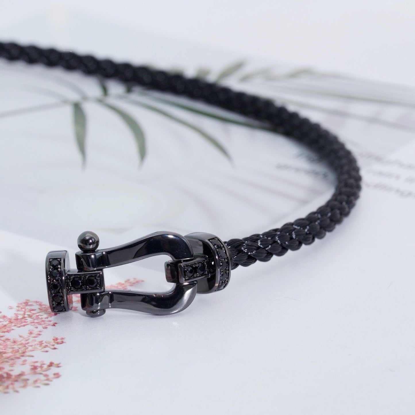 [Kismet Jewels ]FORCE LARGE SERIES HORSESHOE BLACK SAMURAI BRACELET