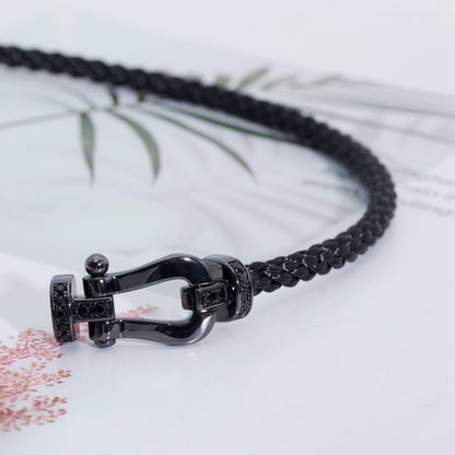 [Kismet Jewels ]FORCE LARGE SERIES HORSESHOE BLACK SAMURAI BRACELET