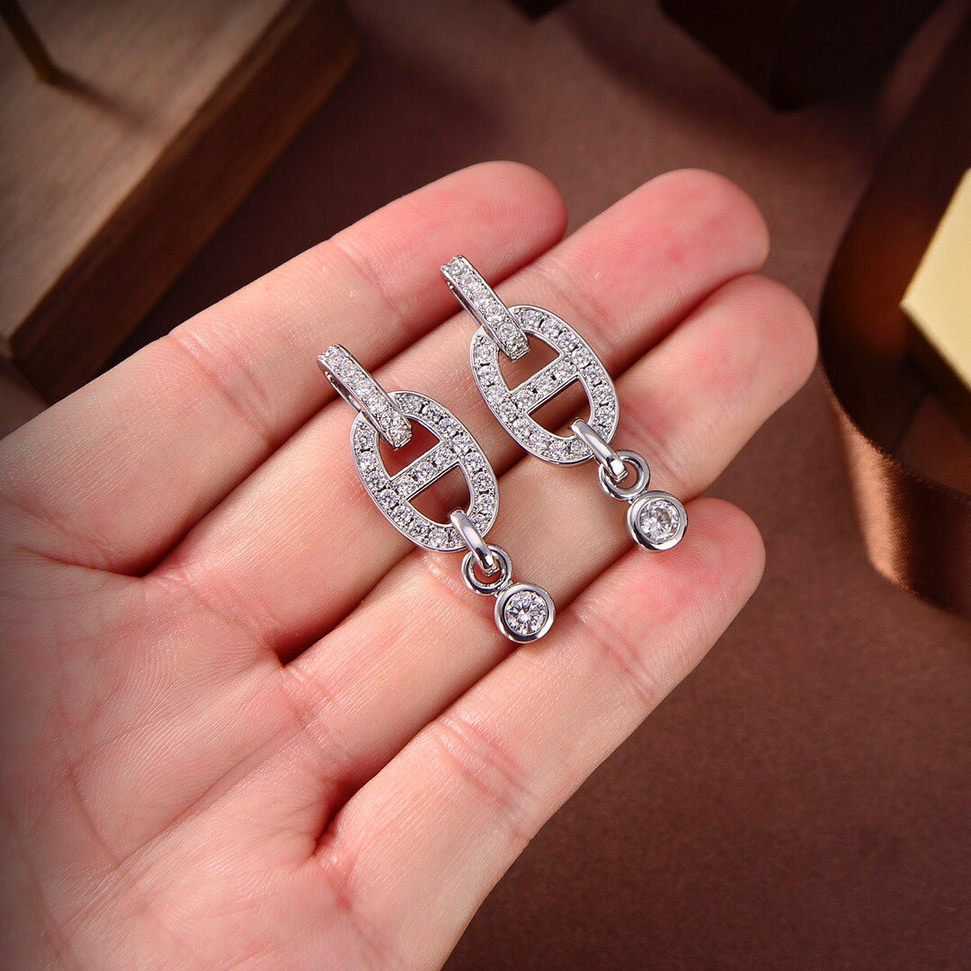 [Kismet Jewels ]HM CHAINE DIAMOND EARRINGS