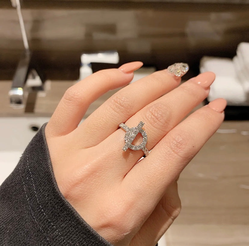 [Kismet Jewels ]ECHAPPEE RING SILVER DIAMOND
