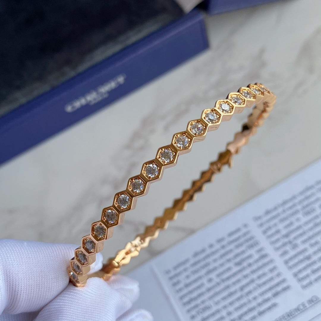 [Kismet Jewels ]BEE LOVE GOLD BRACELET FULL DIAMOND