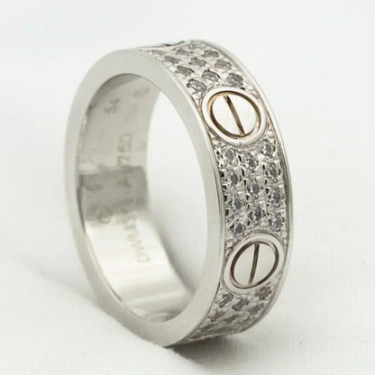 [Kismet Jewels ]LOVE RING 5.5MM DIAMONDS PAVED