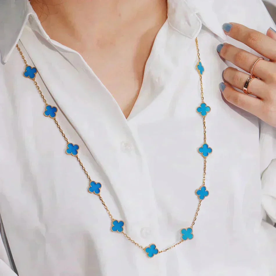 [Kismet Jewels ]CLOVER 20 MOTIFS TURQUOISE GOLD