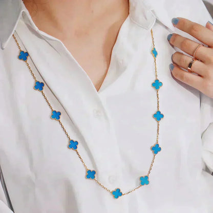 [Kismet Jewels ]CLOVER 20 MOTIFS TURQUOISE GOLD