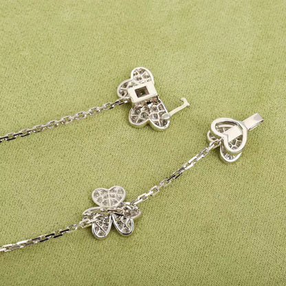 [Kismet Jewels ]FRIVOLE SILVER 9 FLOWERS NECKLACE
