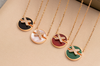 [Kismet Jewels ]JEUX DE PINK GOLD DIAMOND NECKLACE