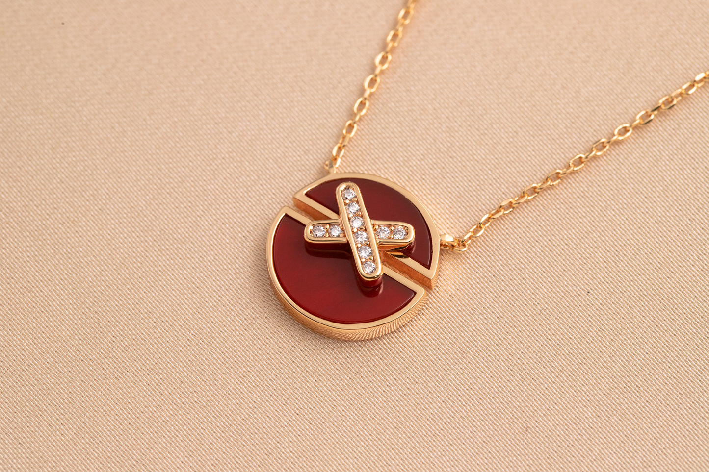 [Kismet Jewels ]JEUX DE PINK GOLD DIAMOND NECKLACE