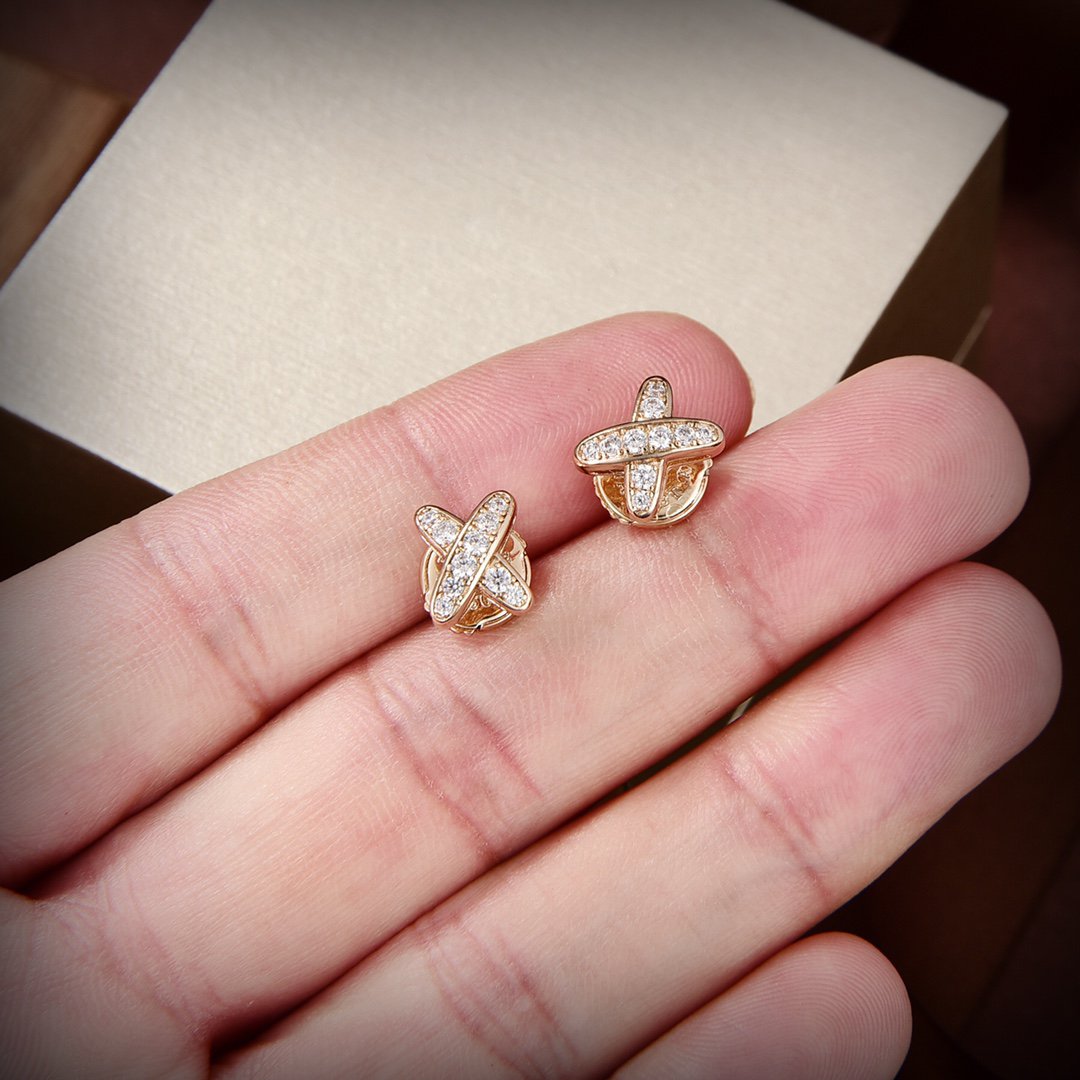[Kismet Jewels ]JEUX DE GOLD DIAMOND EARRINGS