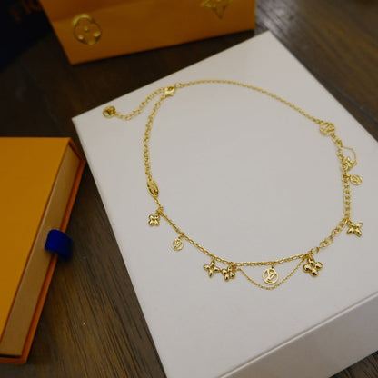 [Kismet Jewels ]BLOOMING SUPPLE NECKLACE BRASS