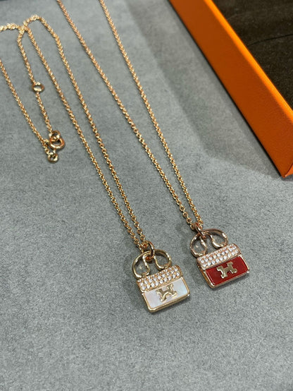 [Kismet Jewels ]H CIRCE MOISSANITE PENDANT NECKLACE GOLD